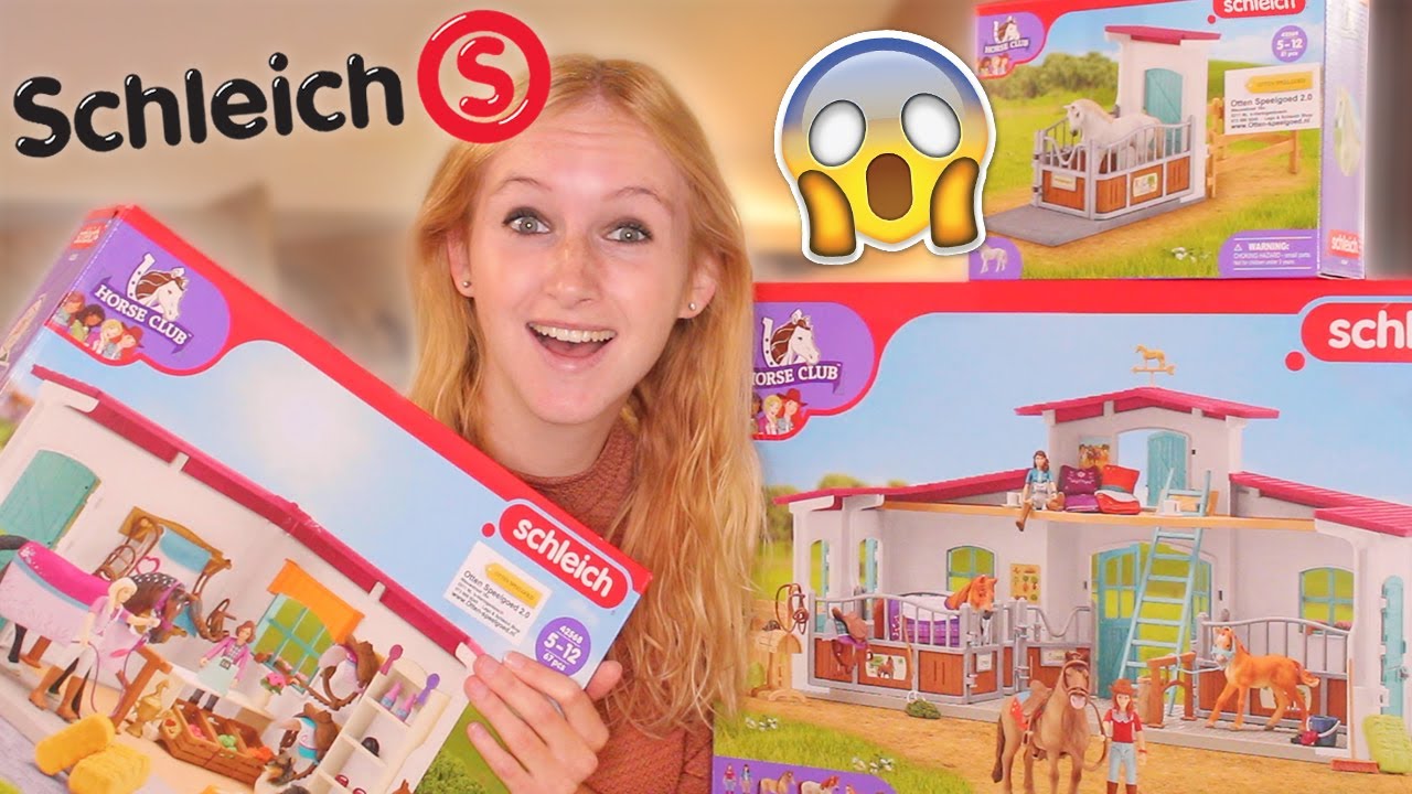 MEGA SCHLEICH PAARDEN MANEGE UNBOXING! 😱 Nieuwe stallen, manege & meer! Deel 2 | Daphne draaft door
