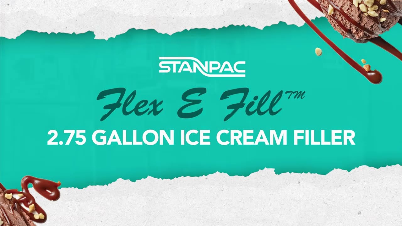 STANPAC | Flex E Fill 2.75 Gallon Ice Cream Filler Machine Demonstration Video