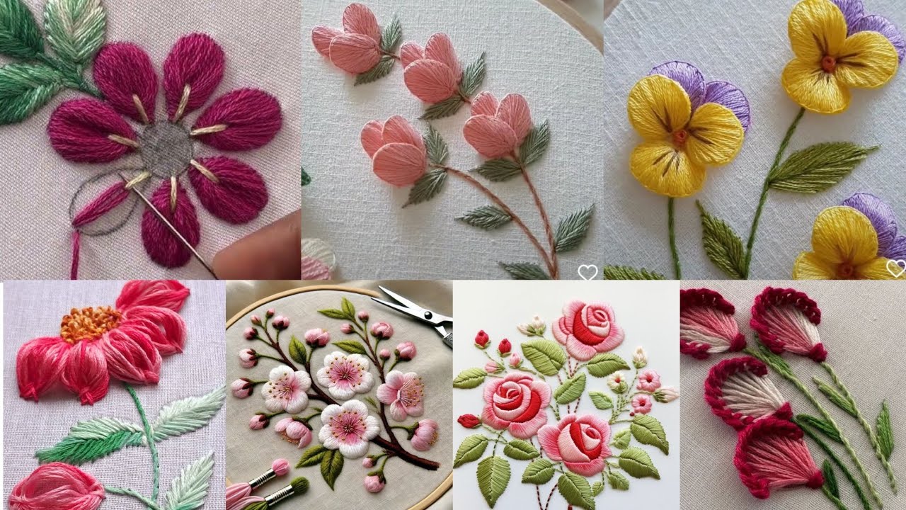 Elegant Hand Embroidery Designs // Beautiful & Creative Stitch Ideas