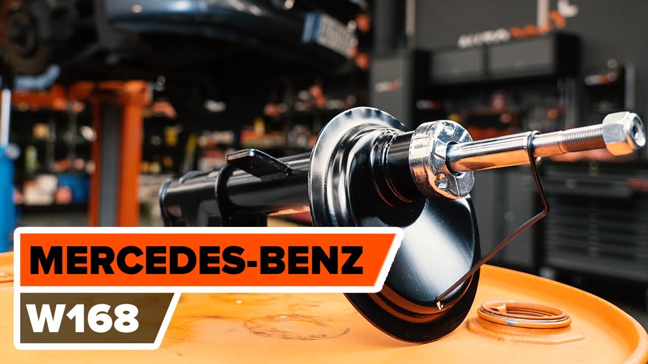 Cum se inlocuiesc amortizoare din față pe MERCEDES-BENZ A W168 TUTORIAL | AUTODOC