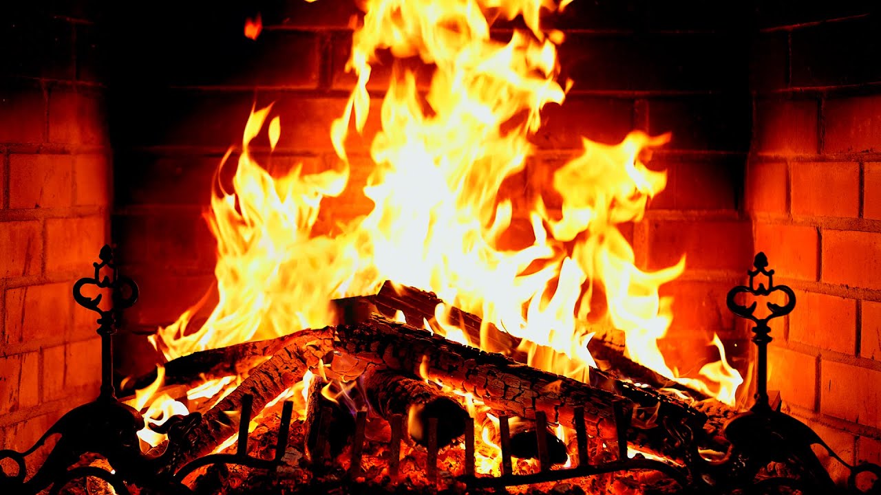 🔥 Fireplace 4K UHD! Fireplace with Crackling Fire Sounds. Fireplace Ambience