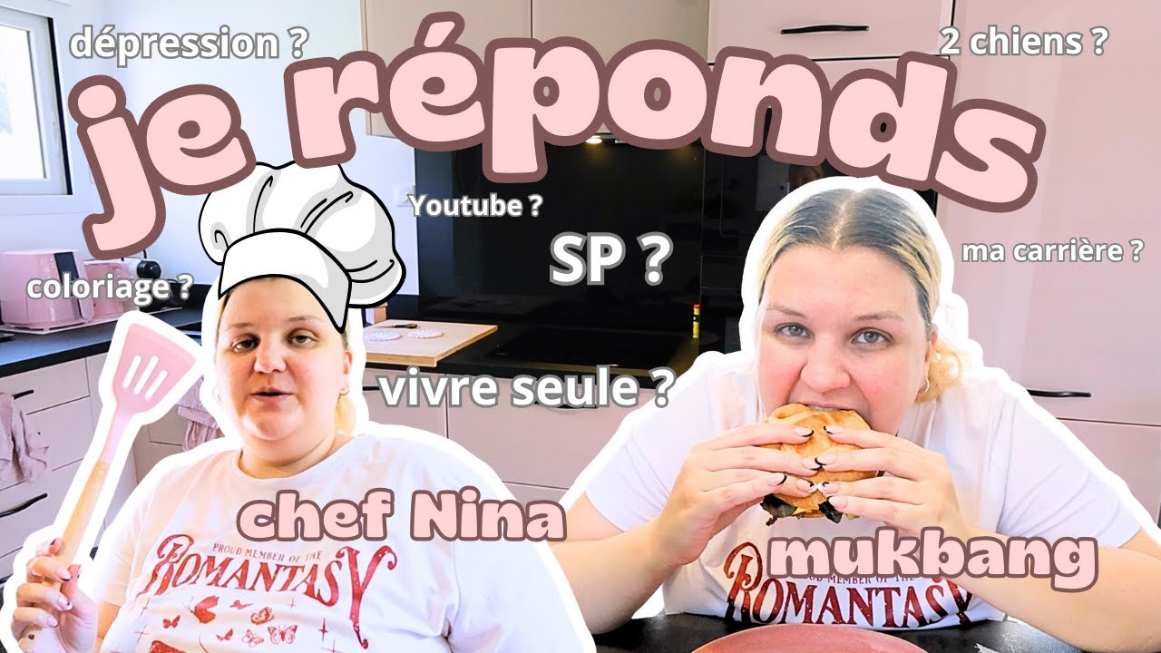 JE RÉPONDS À VOS QUESTIONS EN CUISINANT 👩‍🍳  | FAQ + CUISINE + MUKBANG