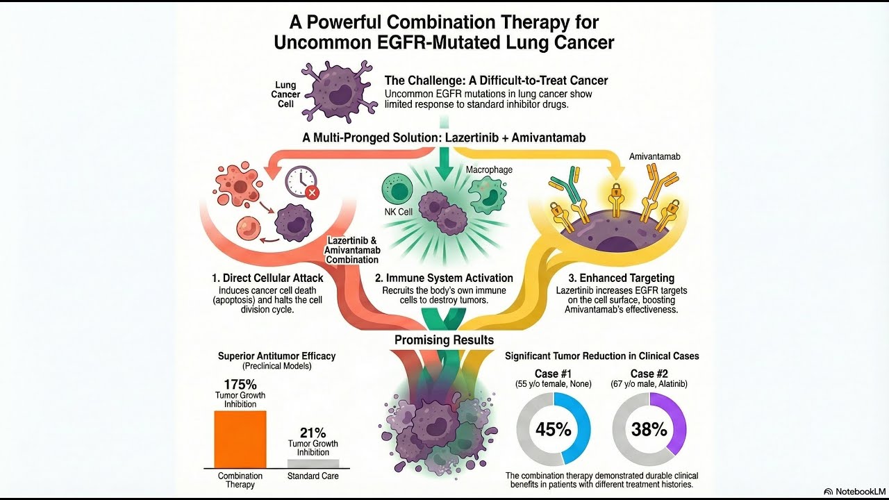 Potent Lazertinib-Amivantamab Combination Targets Uncommon EGFR NSCLC