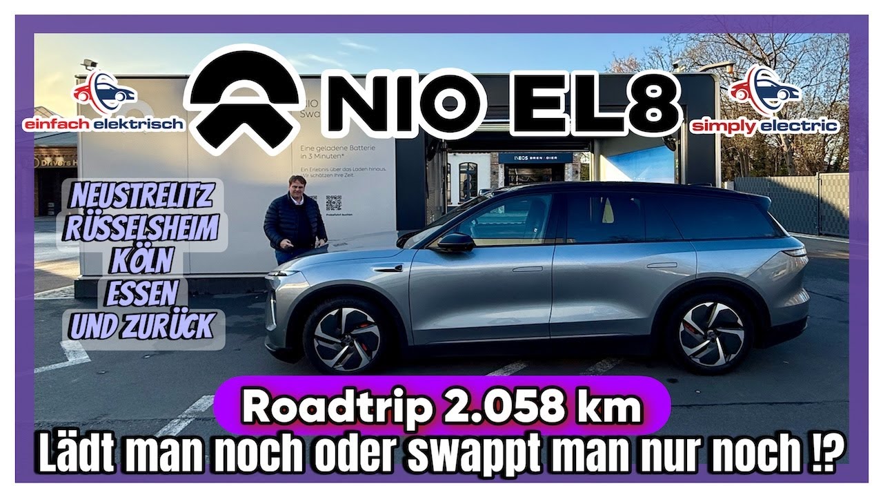 NIO EL8 Roadtrip 2058 km quer durch Deutschland