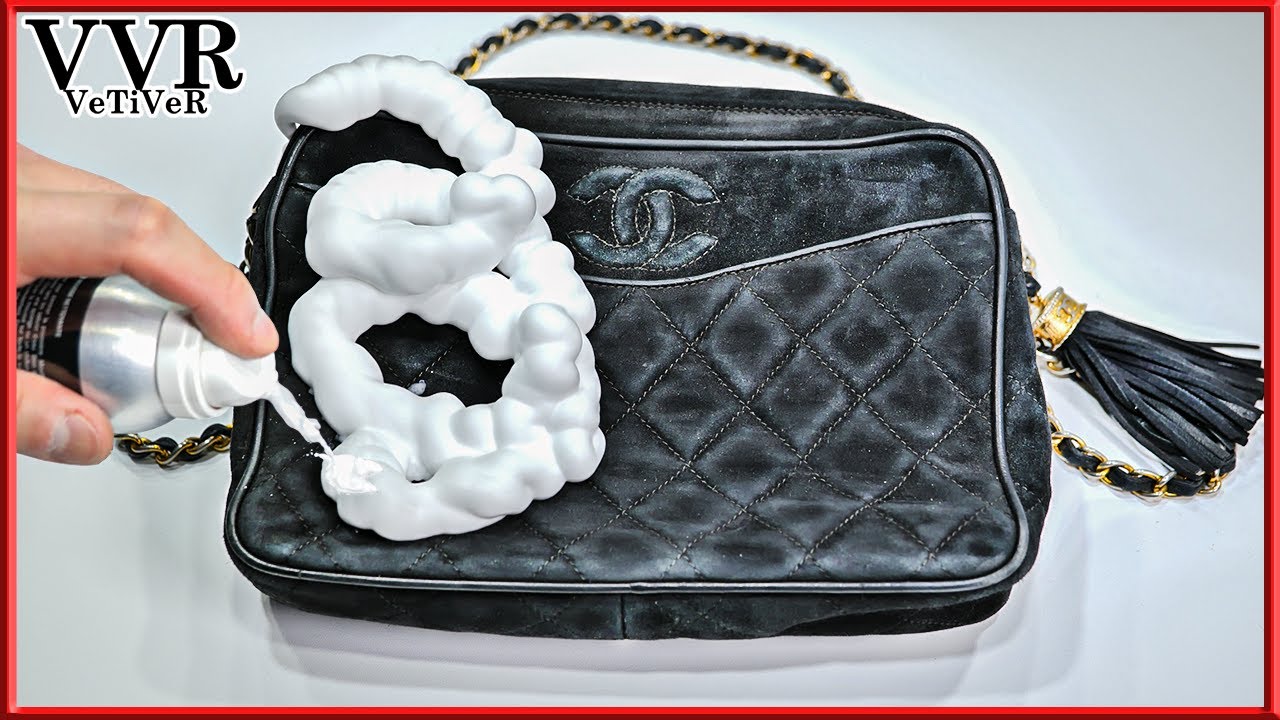 [ASMR] 'CHANEL' Vintage Suede Camera Bag with Pompon  -4k 안녕 👜🤍🖤