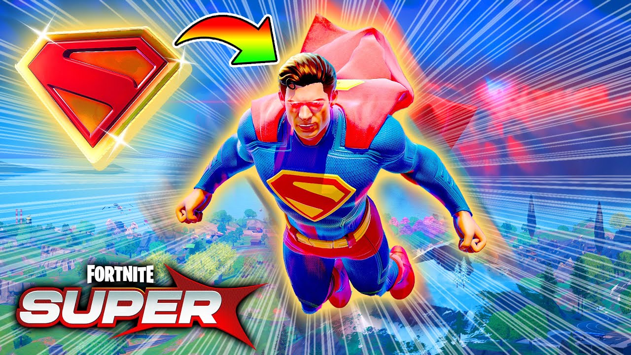 伝説英雄「スーパーマン｣で街をこわしてみた✨🦸‍♂️✨【フォートナイト】