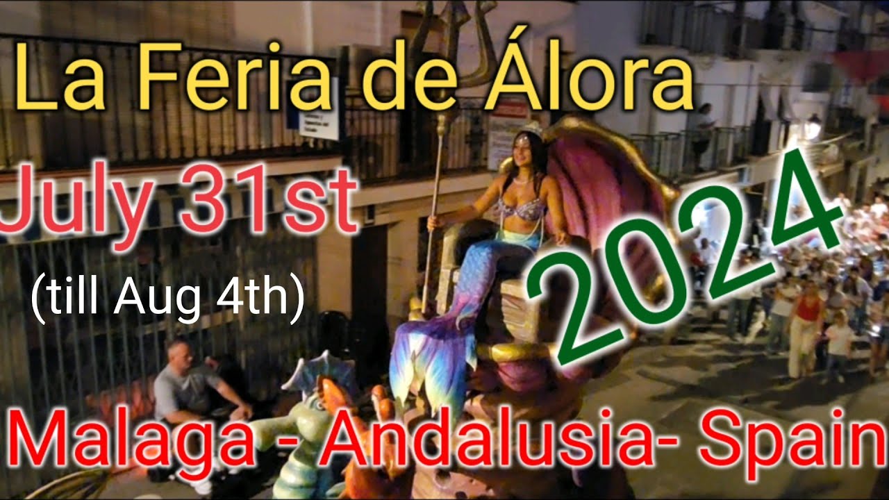 July 31st 2024 La Feria de Álora - The Álora Fair, Malaga, Andalusia, Spain