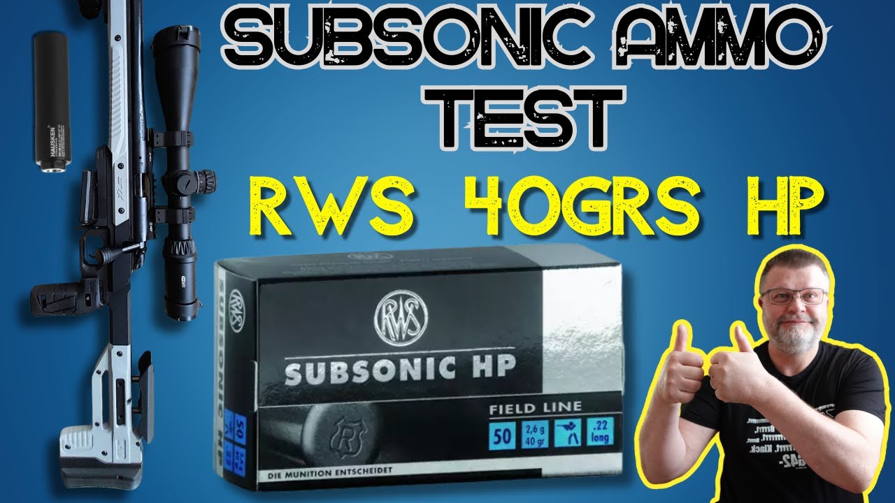 Патроны RWS Subsonic 40gr LHP – немецкая стабильность по-прежнему на высоте | Тест B14R