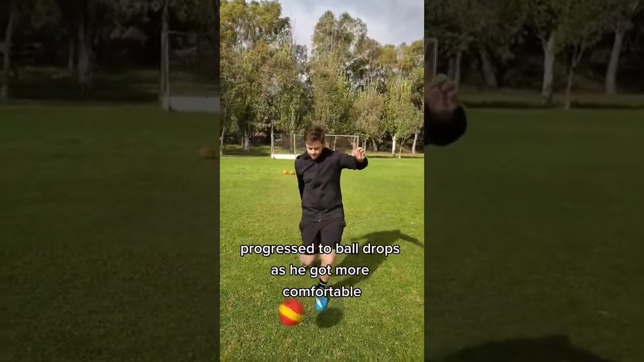 How to improve your ball drop & fix your kicking! #AFL
