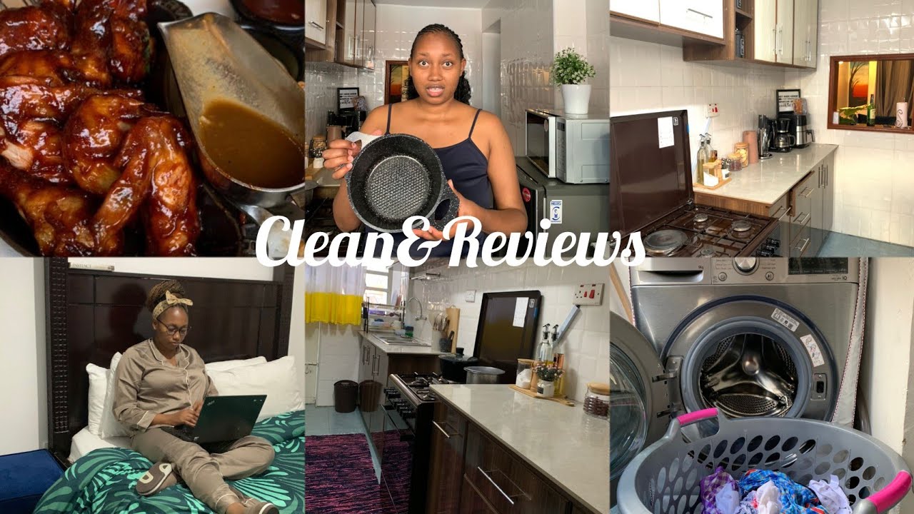 Deep clean with me/Kitchen/Bedroom/laundry/Dinner/Non stick pots review 😭