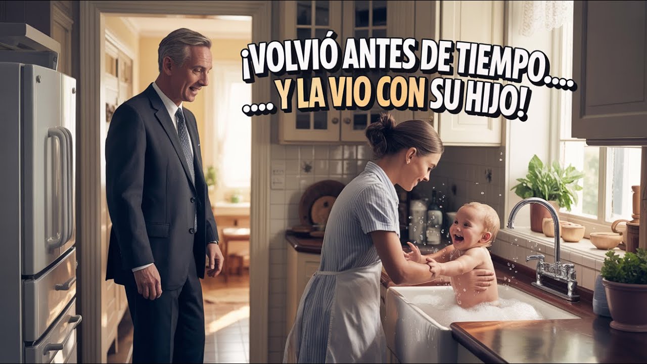 Un millonario volvió a casa sin avisar…y se quedó helado al ver lo que la criada le hacía a su hijo.