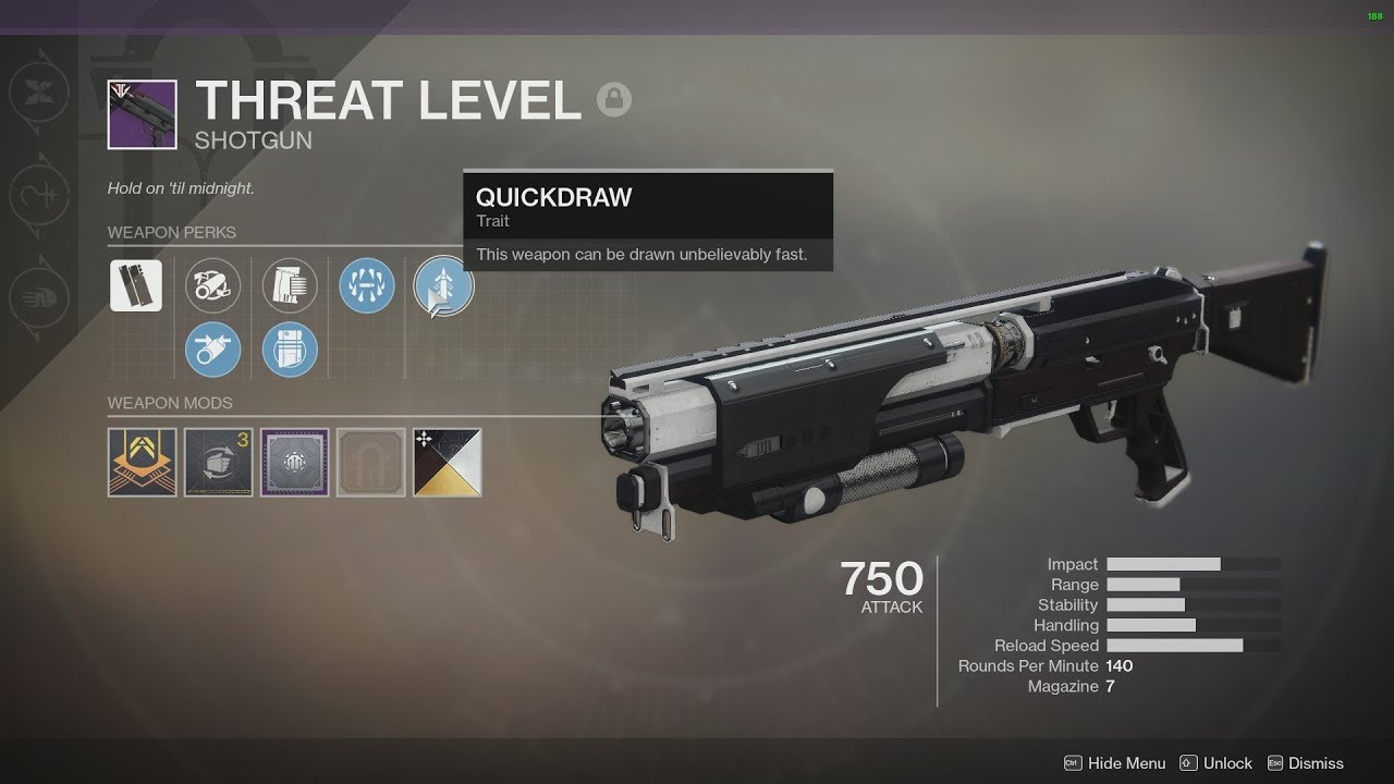 The only kinetic shotty with Quickdraw