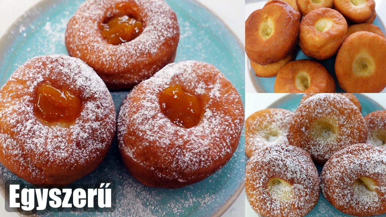 Fánk recept | Egyszerű szuper farsangi fánk készítése lépésről lépésre