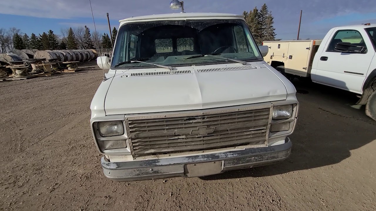 lot 9 1984 Chevy G20 Van.  Dec 15th online Only Auction Huron SD www.benmeyerauctions.com