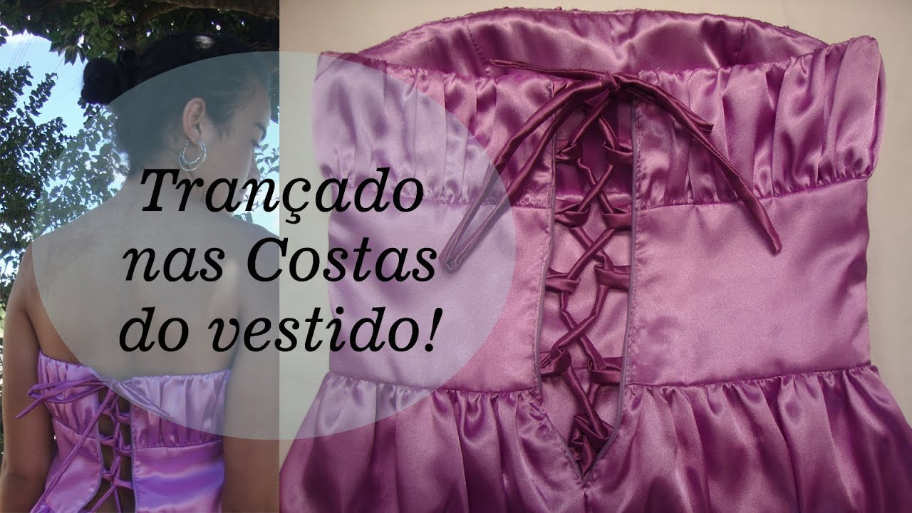 Como fazer tirinhas trançando  um vestido balone Alana Santos Blogger