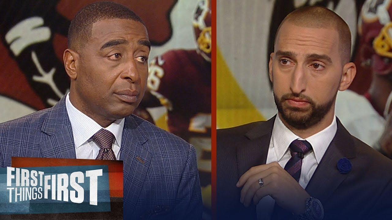 Nick Wright and Cris Carter on Adrian Peterson's criticism of the media | NFL | FIRST THINGS FIRST