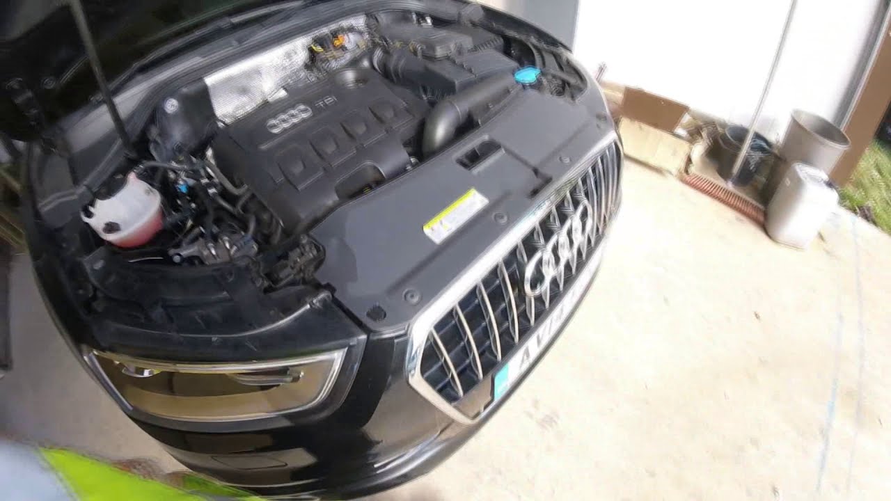 How to remove the turbine Audi Q3/Как снять турбину Audi Q3