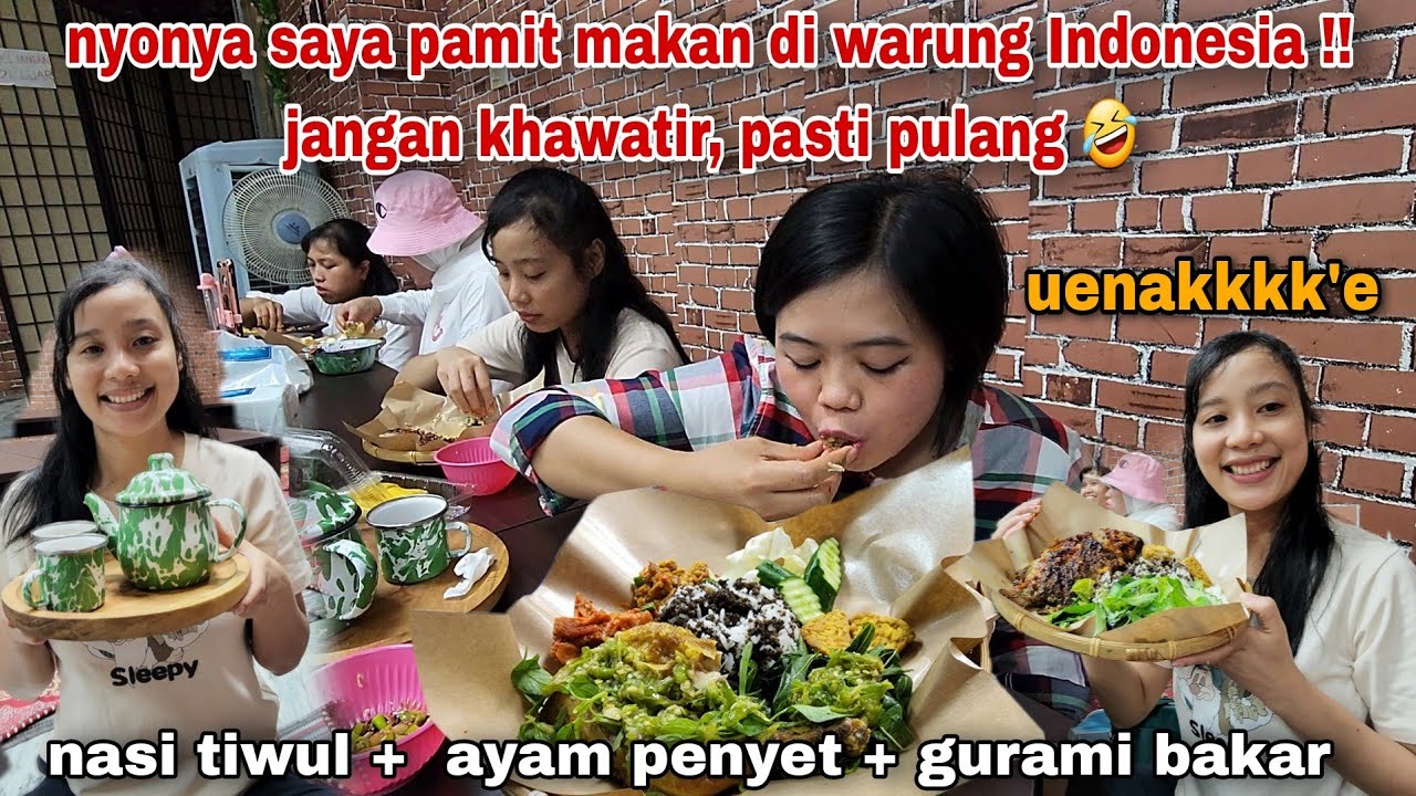 NYONYA SAYA PAMIT !! JANGAN KHAWATIR PASTI PULANG CUMAN MAU MAKAN NASI TIWUL + AYAM PENYET DI WARUNG