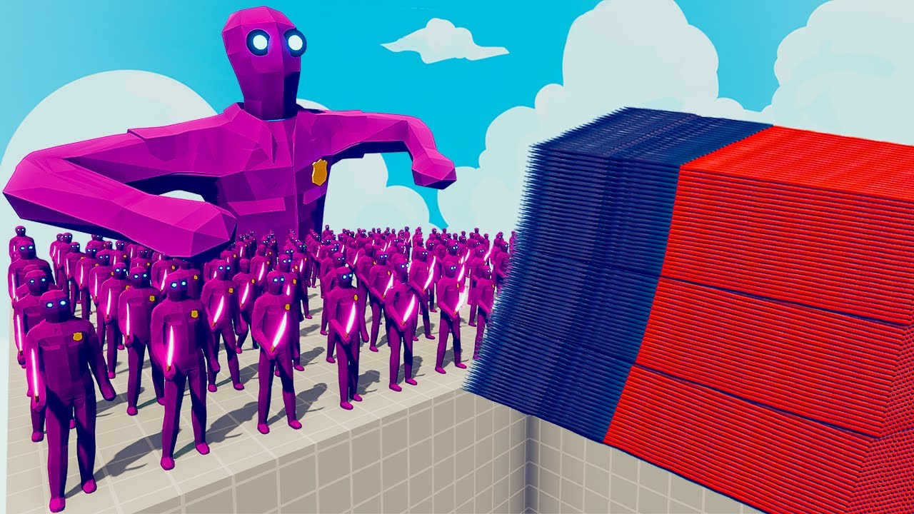 200x PURPLEGUY + 1x GIANT vs EVERY GOD - Totally Accurate Battle Simulator TABS