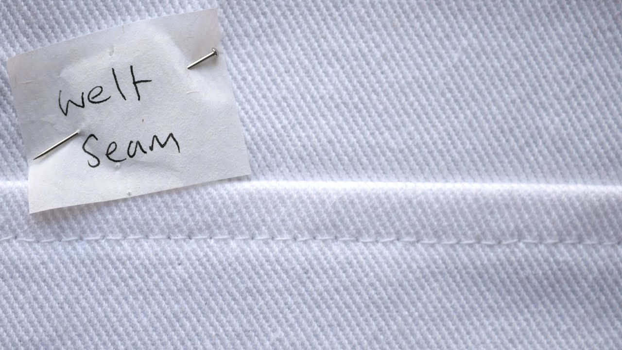 Sewing a welt seam - quick and easy sewing tutorial