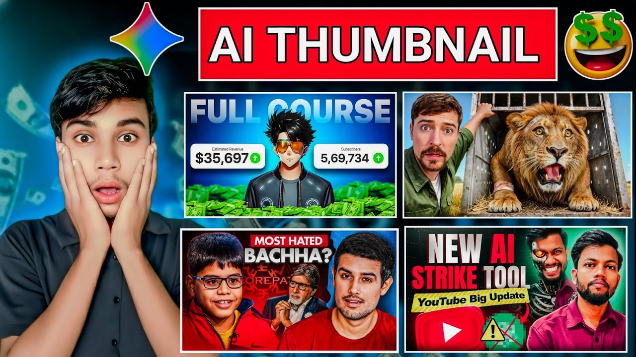 AI Thumbnail Kaise Banaen | How To Make AI Thumbnail for Youtube Videos | Thumbnail Kaise Banaen