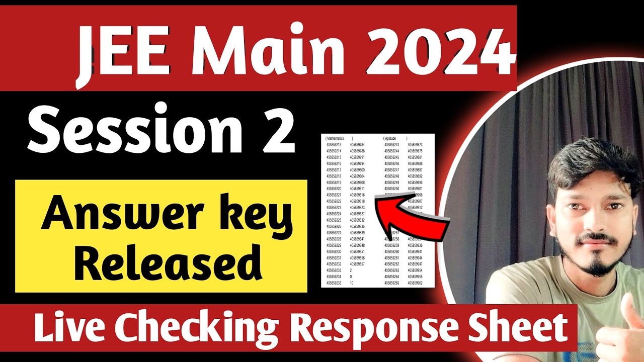 🔴🚨JEE Main 2024 I Final answer key& Result Out 2024  I  Marks vs Percentile I jee result 2024