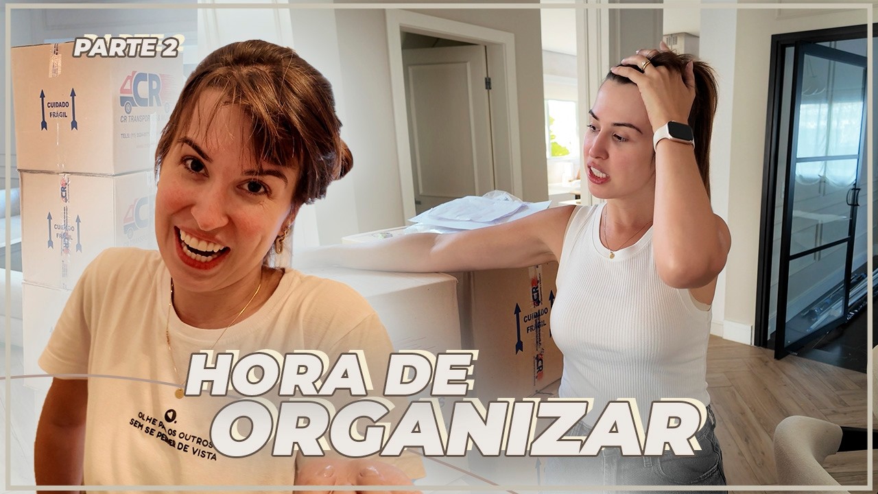 VLOG DA MUDAN&Ccedil;A: ORGANIZANDO TUDO, CLOSET, QUARTO DA GIGI, COZINHA, E ESVAZIANDO AS CAIXAS - PARTE 2