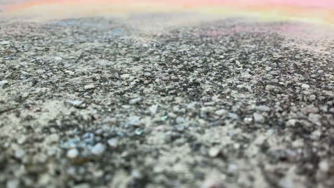 Rainbow Chalk Art Timelapse