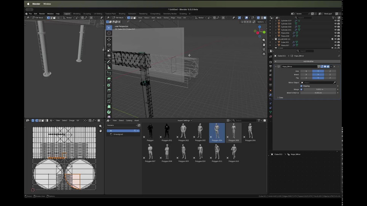 🔴 100 Days of 3D Modelling for CGTrader | Day 39 | STREET BILLBOARD