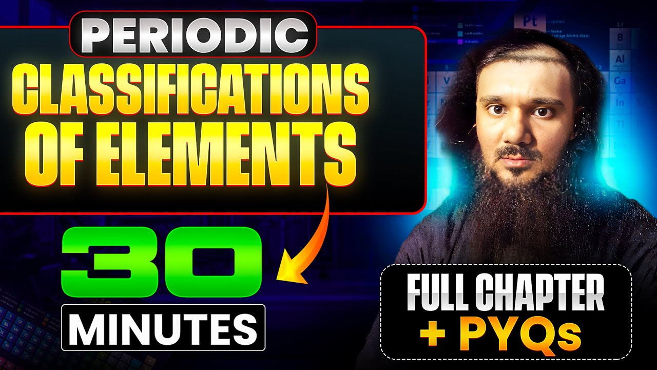 Periodic Classification of Elements in 30 Minutes ✅|| Fast Revision || SSC Class 10th