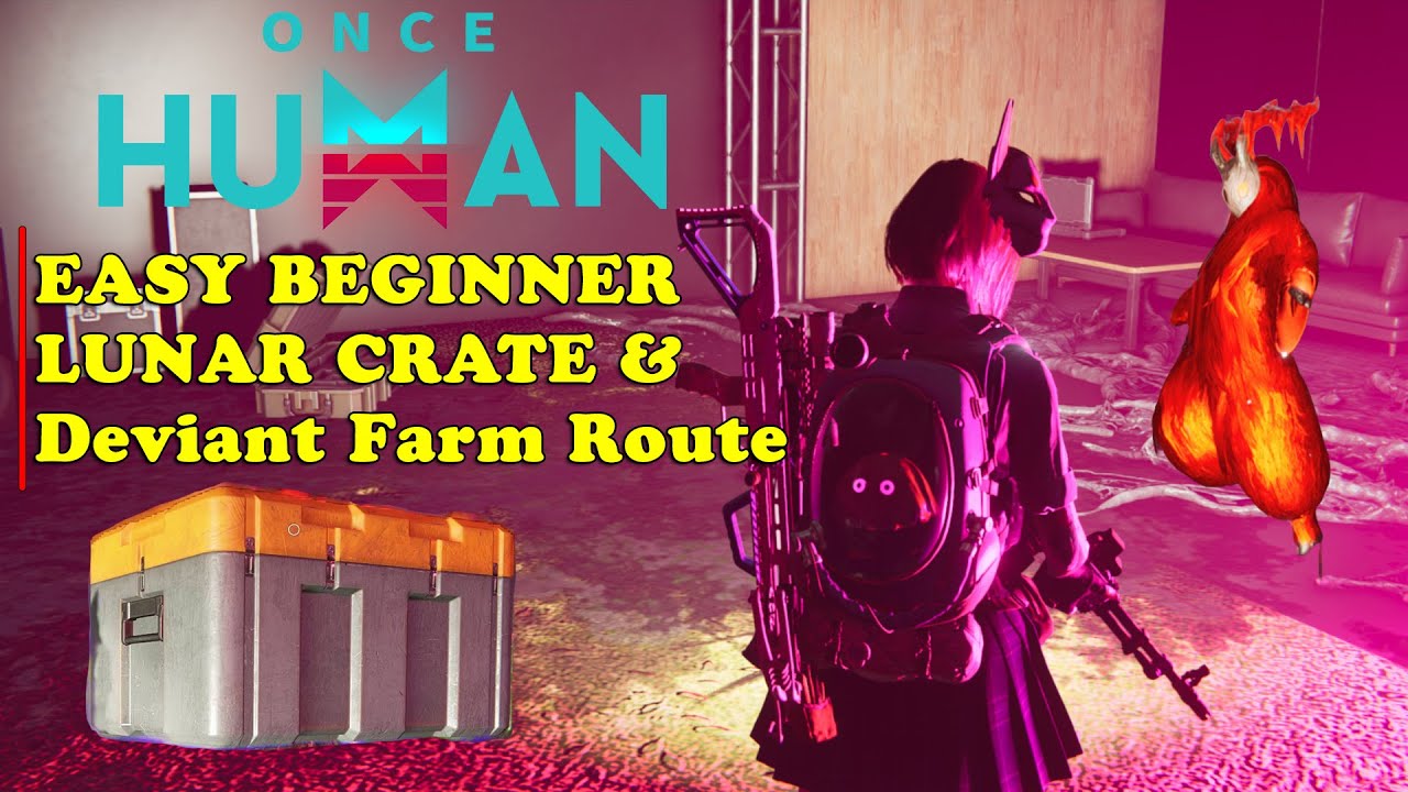 ONCE HUMAN | Lunar Oracle Event -  EASY 11 Lunar Loot Crate / Deviant  Route Farm in Manibus