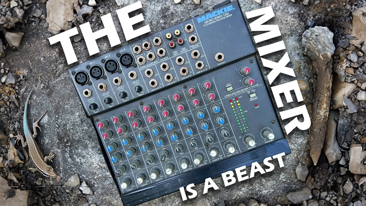 This Mackie 1202 mixer from 1995 has survived it ALL! (and it's built in the US)