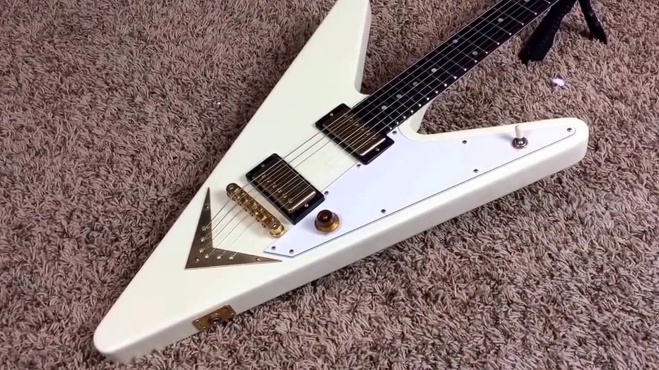 2007 Gibson GOTW Reverse Flying V White