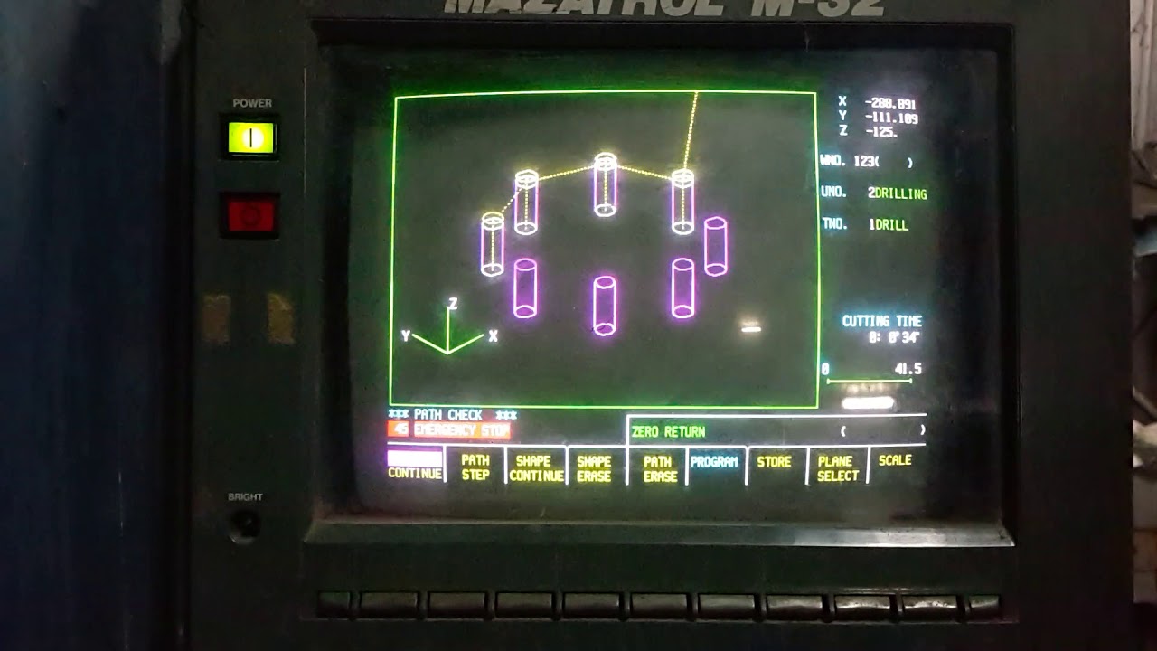 Mazak M32 sample drill 1