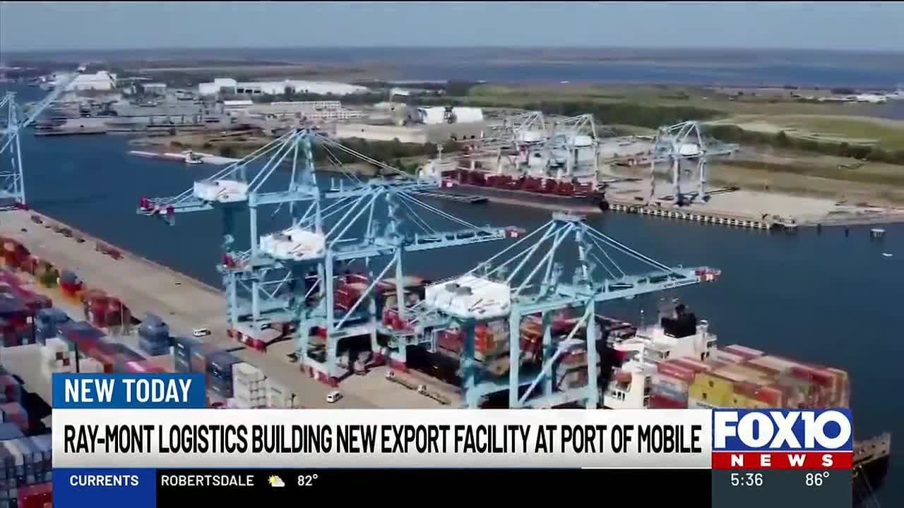 Ray-Mont Logistics строит новый экспортный терминал в порту Мобил