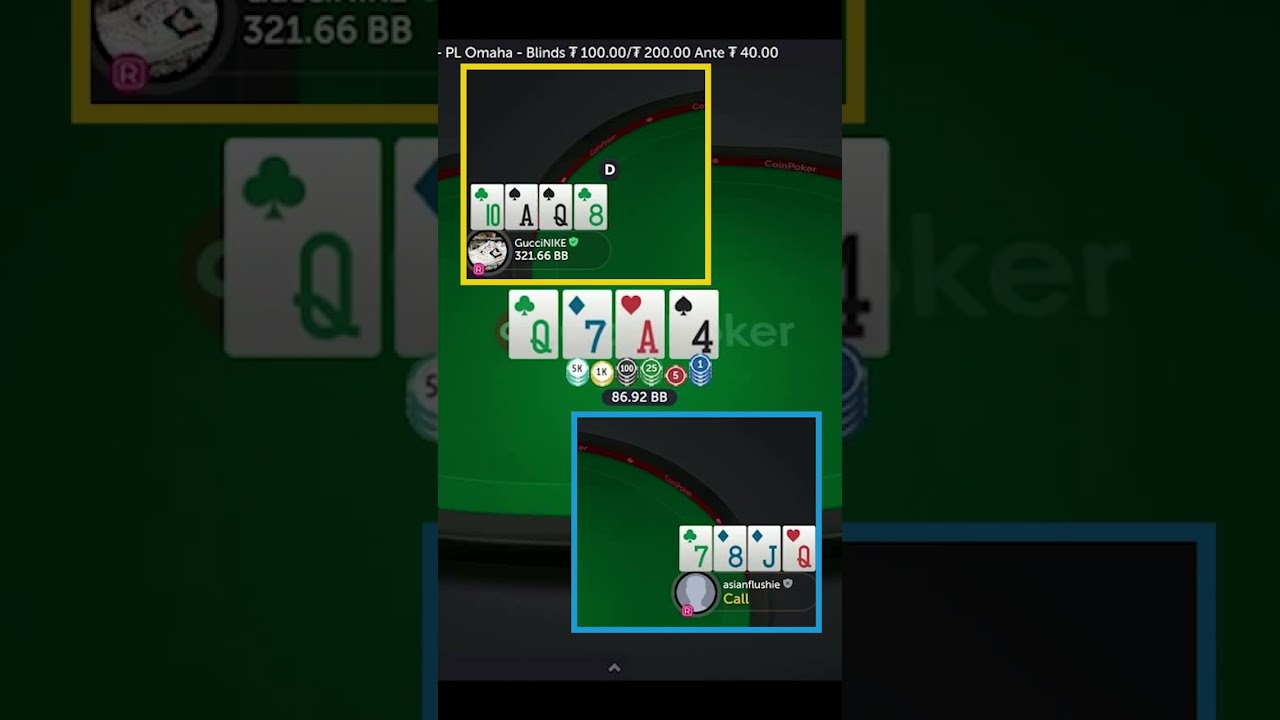 asianflushie 'has to call it off' with this measly two pair  #poker #highstakespoker