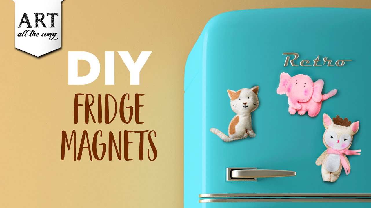 DIY Fridge Magnets | Felt Craft Ideas | DIY Home Decors
