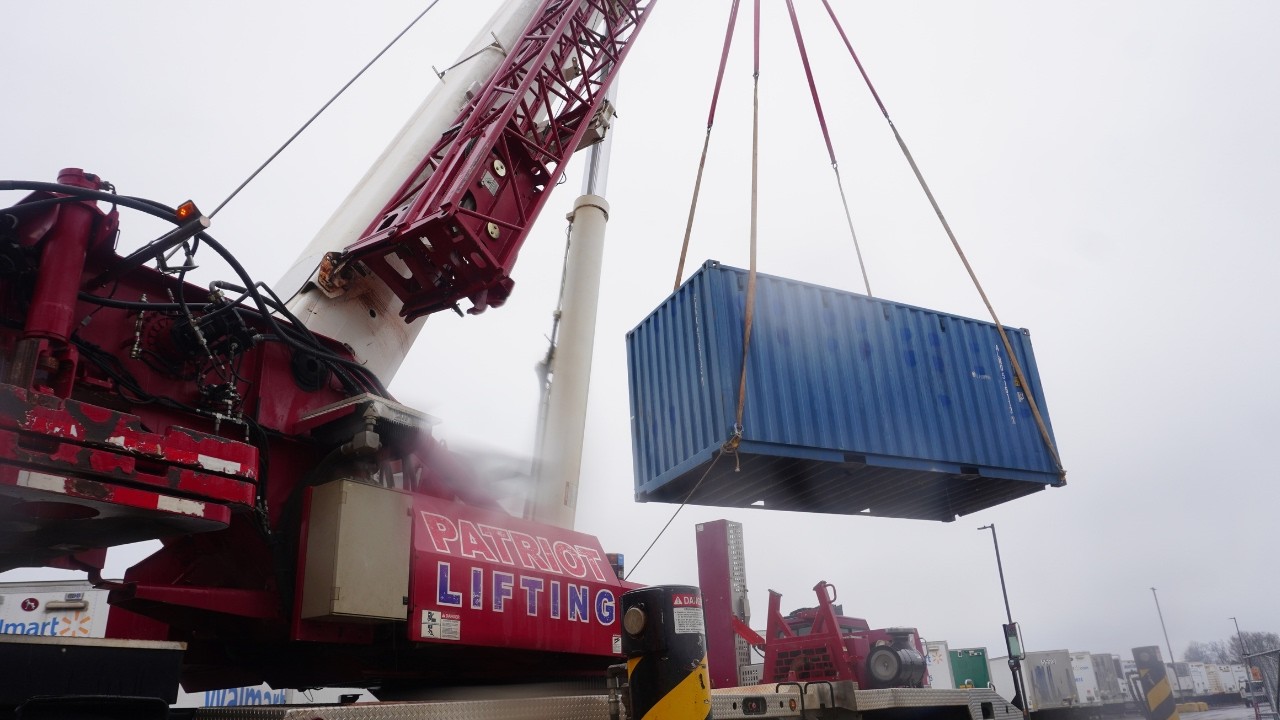We Lifted a Container in the Rain! | Micd Up