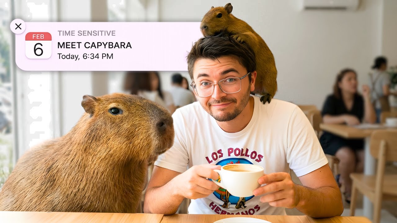 I Visited A Capybara Cafe in Thailand!