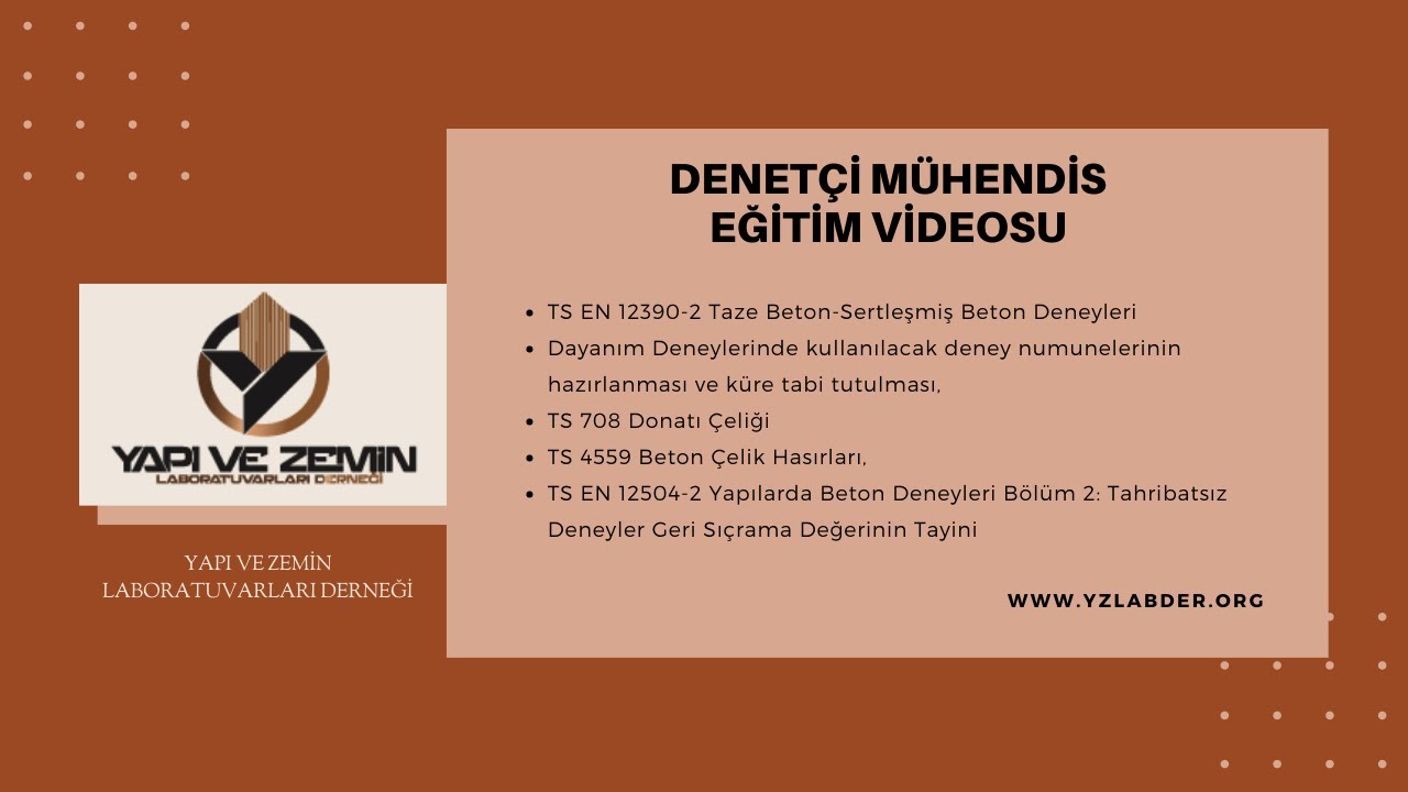 DENETÇİ MÜHENDİS EĞİTİM VİDEOSU