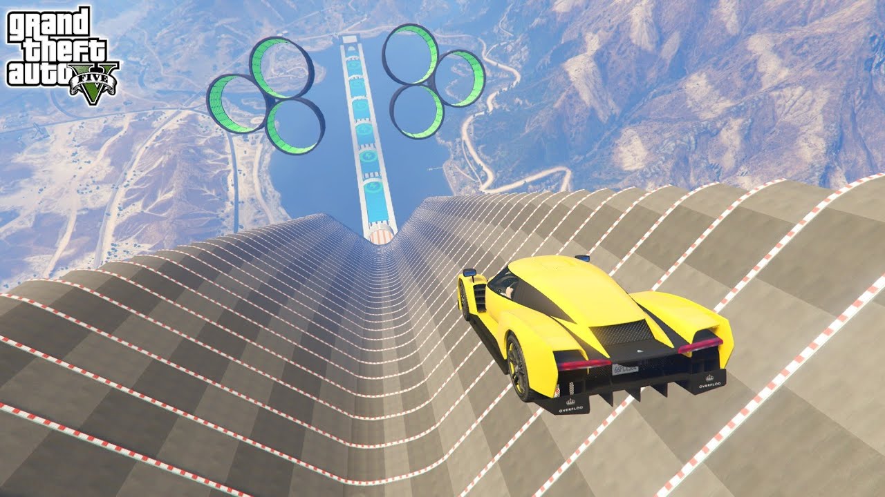 100,000 Stairs Mega Ramp Challenge Only 0.0006% People Can Complete This Race in GTA 5!
