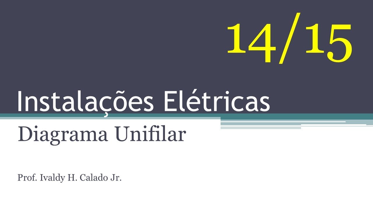 Projeto El&eacute;trico - Passos 14 e 15 - Diagrama unifilar