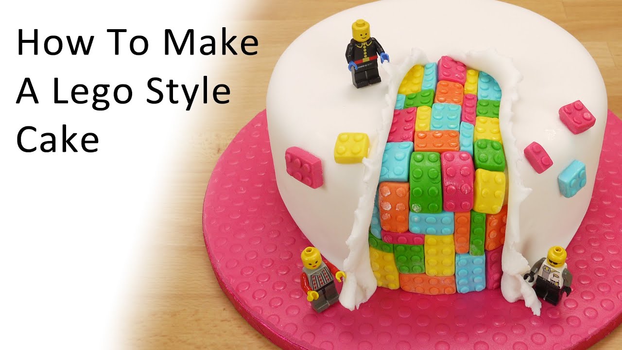 Lego Style Cake