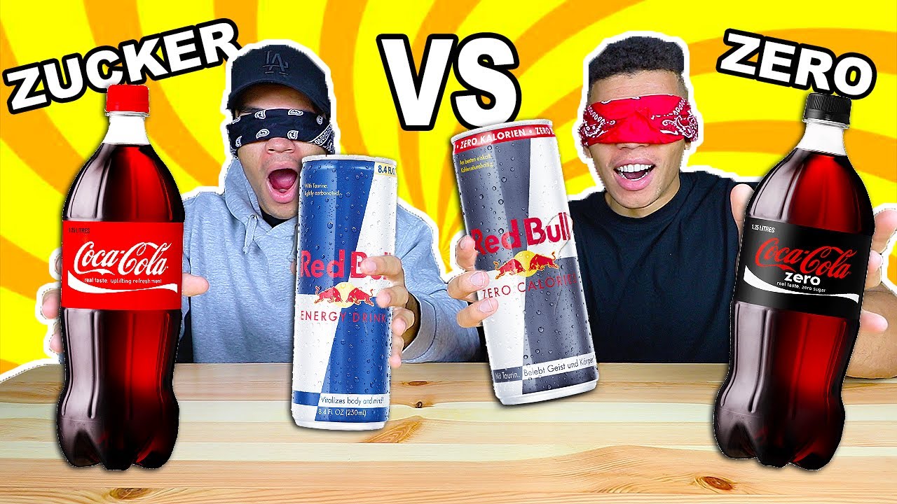 ZUCKER VS ZERO GETRÄNKE BLIND ERRATEN CHALLENGE !!! | Kelvin und Marvin