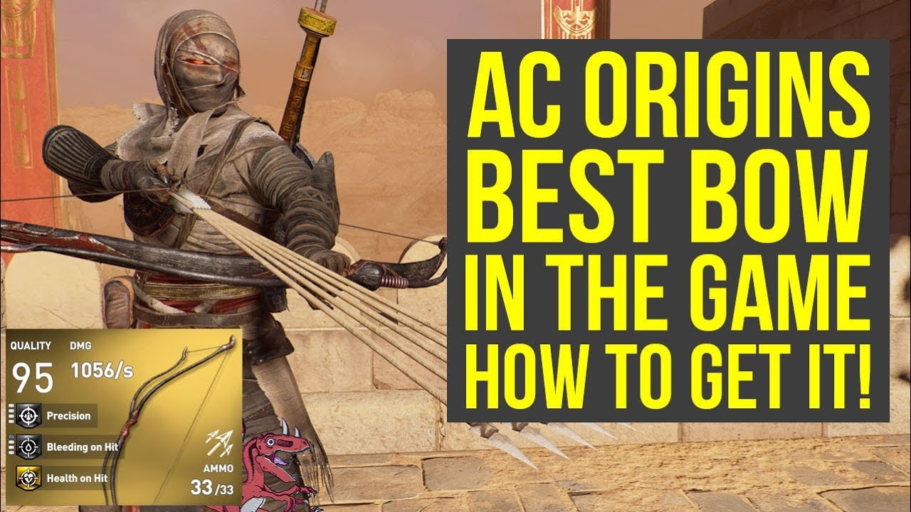 Assassin's Creed Origins Tips And Tricks BEST BOW IN THE GAME! (AC Origins Best Weapons)