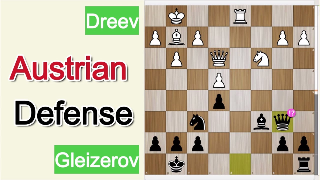 Austrian Defense GRANDMASTER FIGHT: Dreev vs Gleizerov (Jurmala 2013)