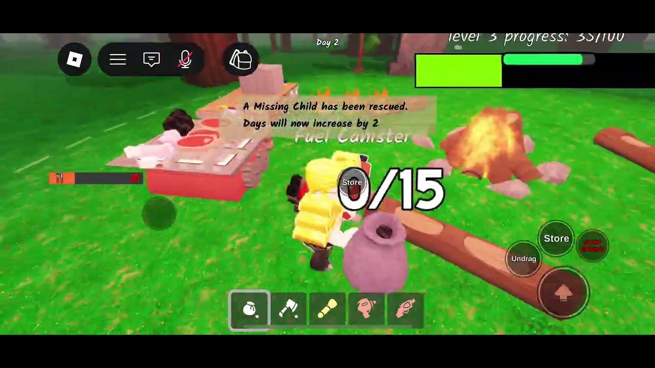 Playing 99 nights in the forest 