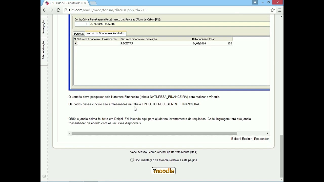 T2Ti ERP 2.0 - Delphi - Financeiro SB 01 - Videoaula 02 - Documentação
