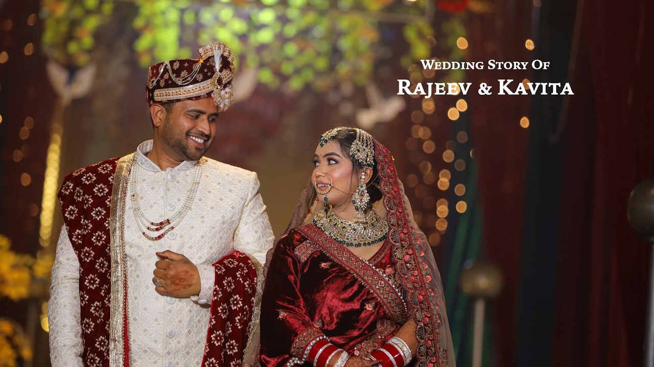 BEST HINDU WEDDING CINEMATIC FILM SHOOT 2024 RAJEEV + KAVITA BEAUTIFL COUPLE