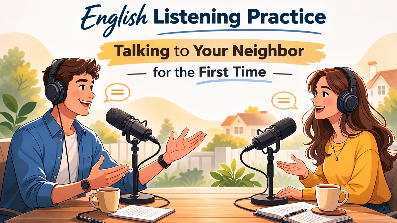 Talking to Your Neighbor for the First Time | English Listening Practice | English Podcast